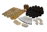 Energy Suspension Body Mount Set 1in Lift W/Hardware - Black - 2.4110G
