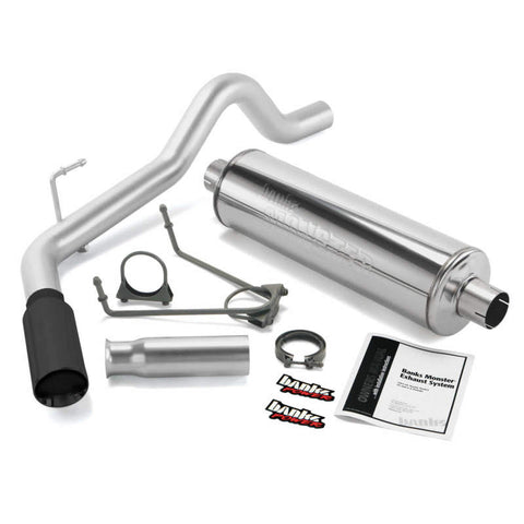 Banks Power 00-06 Toyota 3.4/4.0/4.7L Tundra Monster Exhaust System - SS Single Exhaust w/ Black Tip - 48130-B