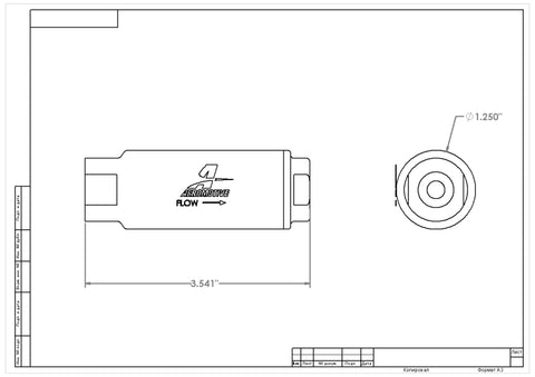 Aeromotive Replacement 40 Micron Fabric Element (for 12303 Filter Assembly) - 12603