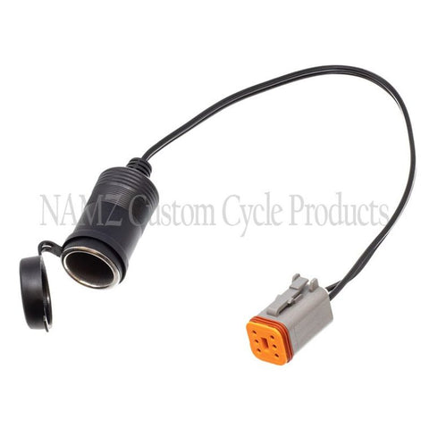 NAMZ 11-20 V-Twin Softail Power Port w/Dust Cover (For CAN/Bus Models) - NOB-PPCB