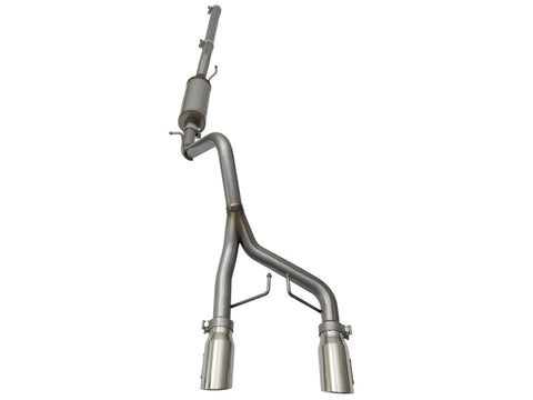aFe Rebel Series CB 2.5in Dual Center Exit SS Exhaust w/ Polish Tip 07-15 Jeep Wrangler 3.6L/3.8L V6 - 49-48056-P