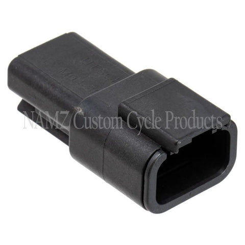 NAMZ Deutsch DTM 3-Position Receptacle w/3 Stamped Terminals & Wedgelock - Black (HD 74103-98BK) - MDR-3B