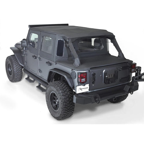 Rampage 2007-2018 Jeep Wrangler(JK) 2-Door Trailview Tonneau Top - Black Diamond - 990235