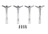Ford Racing Chrome Valve Cover Hold Down Wing Nuts - 302-325