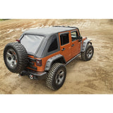 Rugged Ridge Bowless Soft Top Black Diamond 4-Door 07-18 Jeep Wrangler JK - 13750.38