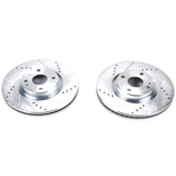 Power Stop 17-19 Fiat 124 Spider Front Evolution Drilled & Slotted Rotors - Pair - JBR1724XPR