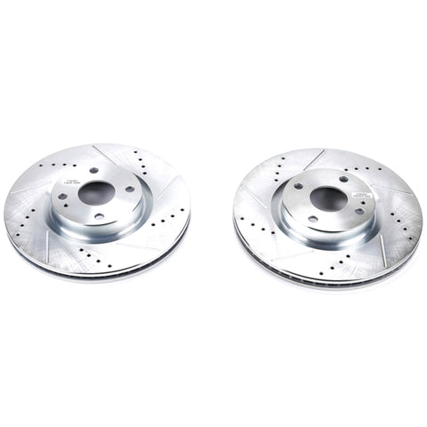 Power Stop 17-19 Fiat 124 Spider Front Evolution Drilled & Slotted Rotors - Pair - JBR1724XPR