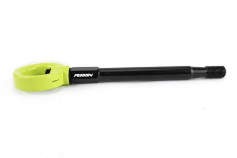 PERRIN 08-14 Subaru WRX/STI Tow Hook Kit (Front) - Neon Yellow - PSP-BDY-231NY