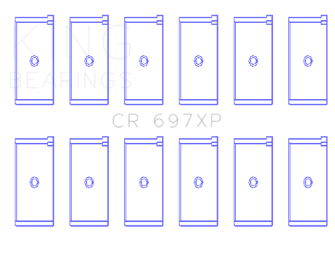 King Jaguar 4.2L (Size STD) Rod Bearing Set - CR697XP