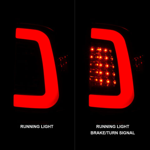 ANZO 2008-2016 Ford F-250 LED Taillights Chrome Housing Smoke Lens (Pair) - 311357
