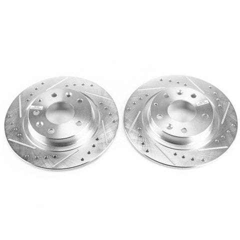 Power Stop 16-18 Mazda CX-3 Rear Evolution Drilled & Slotted Rotors - Pair - JBR1740XPR