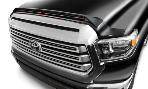 AVS 19-21 Toyota Tundra Aeroskin LightShield Pro Color-Match Hood Protector - Midnight Black Metal - 953094-218-B
