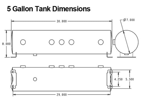 Ridetech 5 Gallon 4-Way Analog Air Ride Compressor Leveling System - 30154100