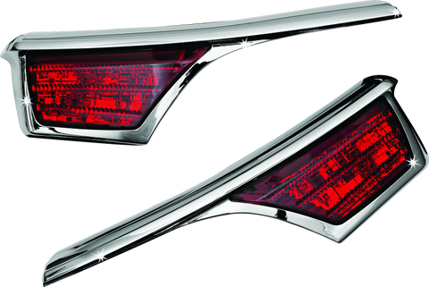 Kuryakyn L.E.D. Passenger Armrest Trim With Turn Signal 06-17 GL1800 Chrome - 3240