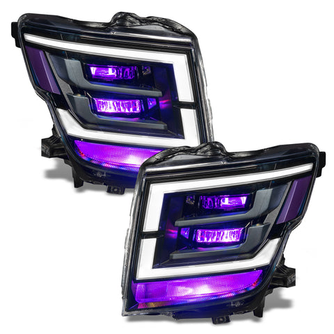 Oracle 21-22 Nissan Titan Demon Eye RGB Headlight Upgrade Kit - ColorSHIFT w/o Controller - 1464-334