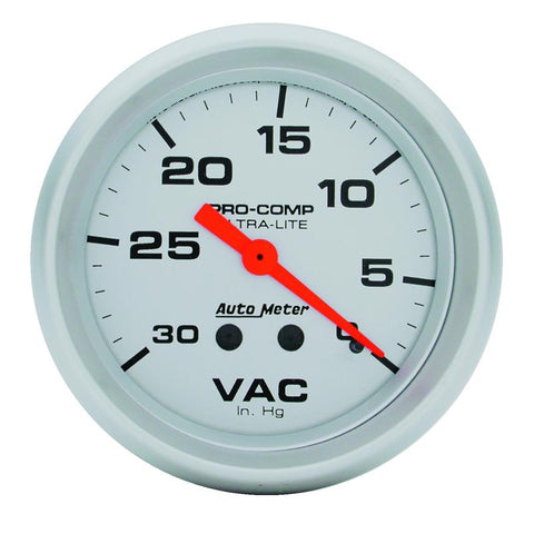 AutoMeter Gauge Vacuum 2-5/8in. 30Inhg Mechanical Ultra-Lite - 4484