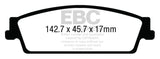 EBC 15+ Cadillac Escalade 6.2 2WD Yellowstuff Rear Brake Pads - DP43022R