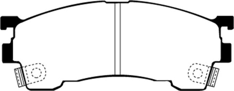 EBC 93-97 Ford Probe 2.0 16v Greenstuff Front Brake Pads - DP2971