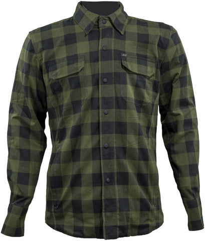 Speed and Strength True Grit Armored Motoshirt Olive/Black - Small - 609882