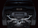 AWE 2024 Ford Mustang GT Fastback S650 RWD Track Edition Cat-Back Exhaust w/ Quad Chrome Silver Tips - 3020-42650