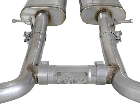 aFe MACH Force-Xp 2-1/2in 304 SS Cat-Back Exhaust 15-21 Dodge Challenger V6-3.6L - Quad Black Tip - 49-32067-B