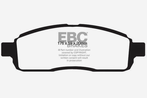 EBC 09 Ford F150 4.6 (2WD) 6 Lug Ultimax2 Front Brake Pads - UD1392