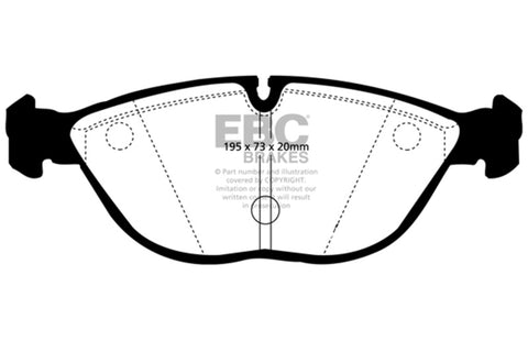 EBC 00-03 BMW Z8 5.0 Greenstuff Front Brake Pads - DP21035