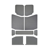 DEI 18-23 Jeep Wrangler JL 4-Door Boom Mat Headliner - 9 Piece - Gray Leather Look - 50171