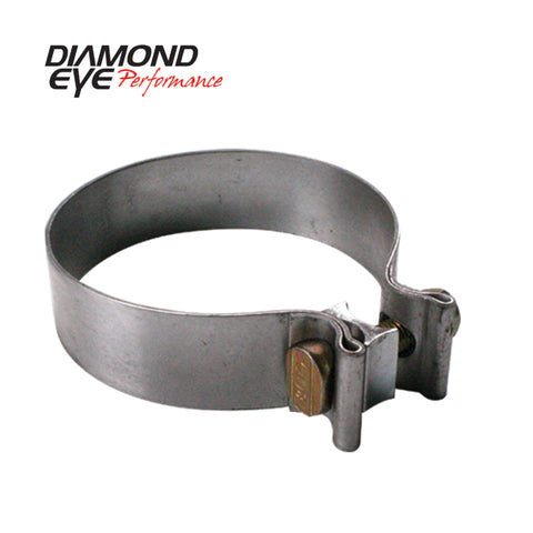Diamond Eye CLAMP Band 2in 409 SS METRIC HARDWARE - BC200S409