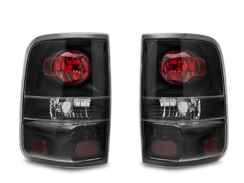 Raxiom 04-08 Ford F-150 Styleside Euro Style Tail Lights- BlkHousing - Red/Clear Lens - T542841