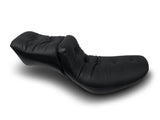 Mustang 58-84 Harley FX/FL Duke Extra Wide 1PC Seat Regal - Black - 75060