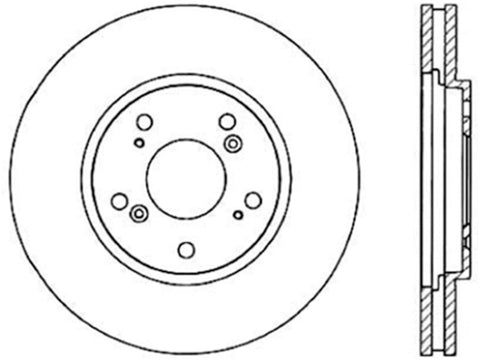 StopTech 91-96 Acura NSX Cryo Slotted Rear Righ Sport Brake Rotor - 126.40029CSR