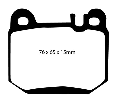 EBC 04-07 Maserati Quattroporte 4.2 Yellowstuff Rear Brake Pads - DP41395R