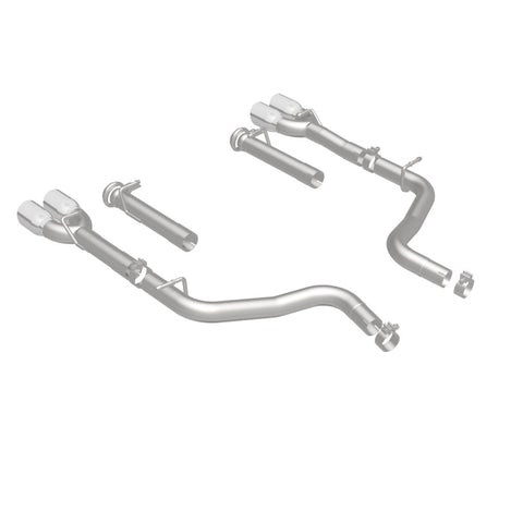 MagnaFlow Axle-Back, SS, 2.5in, Quad Split Rear 3.5in Tip 2015 Dodge Challenger R/T 5.7L - 19210