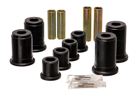 Energy Suspension 99-04 Chevy Silverado/GMC Sierra Black Front and Lower Control Arm Bushing Set - 3.3186G