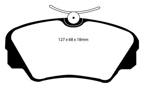 EBC 97-01 Cadillac Catera 3.0 Redstuff Front Brake Pads - DP3937C