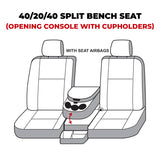 Covercraft 19-24 Dodge RAM Polycotton SeatSaver Custom Front Row Seat Covers - Charcoal - SS3484PCCH