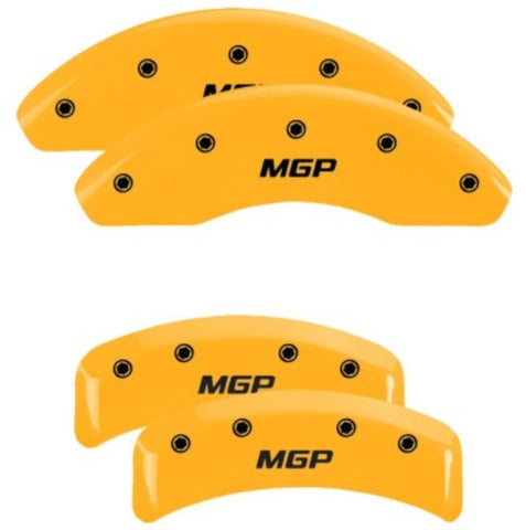 MGP 4 Caliper Covers Engraved Front & Rear MGP Yellow Finish Black Characters 1991 BMW 325 - 22238SMGPYL