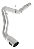 aFe ATLAS 5in DPF-Back Alum Steel Exhaust System w/Polished Tip 19-20 Ram Diesel Trucks L6-6.7L (td) - 49-02078-P