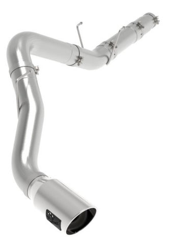 aFe ATLAS 5in DPF-Back Alum Steel Exhaust System w/Polished Tip 19-20 Ram Diesel Trucks L6-6.7L (td) - 49-02078-P