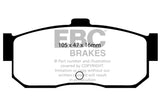 EBC 91-97 Infiniti G20 2.0 Greenstuff Rear Brake Pads - DP2889