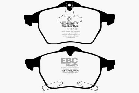 EBC 98 Saab 9-3 2.0 Turbo Redstuff Front Brake Pads - DP31187C