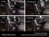 Diode Dynamics 18-21 Jeep JL Wrangler/Gladiator SS3 Cowl LED Bracket Kit - White Pro - DD6554
