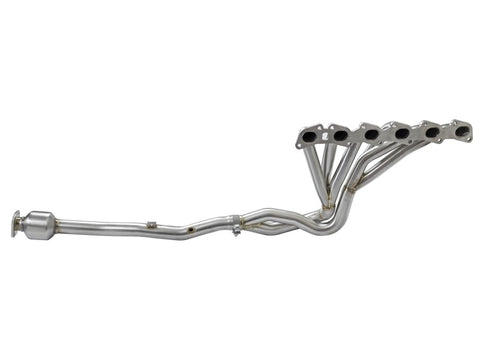 aFe Power Twisted Steel Long Tube Header & Connection Pipes (Street Series) 01-16 Nissan Patrol - 48-36105-YC