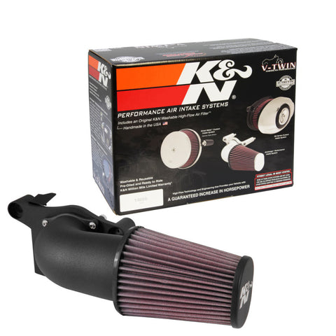 K&N FIPK H/D Touring Models 2017-2018 BLACK Performance Air Intake System - 57-1138