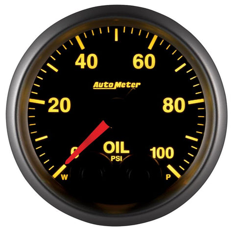 Autometer Elite 52mm Oil Pressure Peak and Warn Gauge w/ Electronic Control - 5652