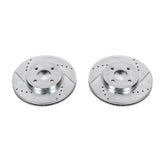Power Stop 02-04 Ford Focus Front Evolution Drilled & Slotted Rotors - Pair - AR8168XPR