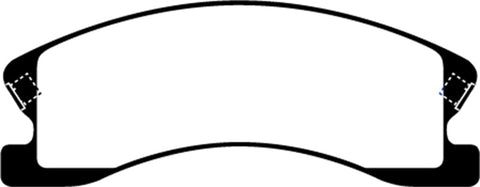 EBC 99-04 Jeep Grand Cherokee 4.0 (Akebono) Yellowstuff Front Brake Pads - DP41664R
