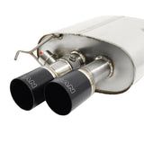 Dinan 11-16 BMW 550i (F10) Free Flow Axleback Exhaust System - Black Tips - D660-0036-BLK