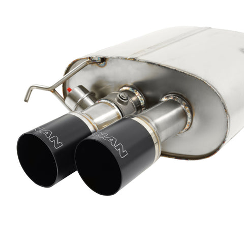 Dinan 11-16 BMW 550i (F10) Free Flow Axleback Exhaust System - Black Tips - D660-0036-BLK